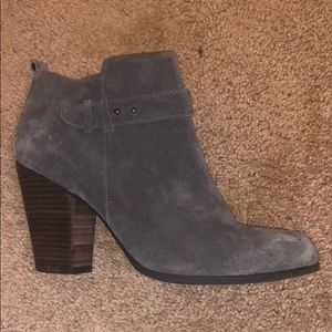 Grey ankle heel boots. Only worn once